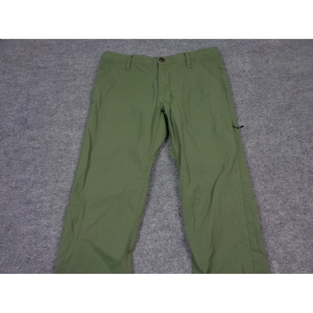686 Everywhere Pants Men 30x30 Green Slim Fit Straight Drawstring Outdoor Travel - Picture 4 of 12
